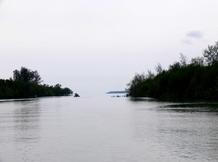 Estuaire riviere de Gantung Belitung Indonésie